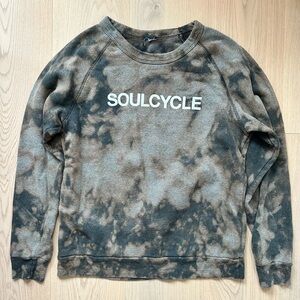soulcycle earthy tie dye sweatshirt